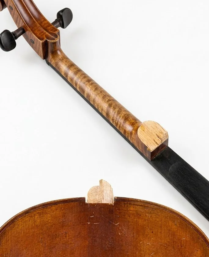 Hals reparatur Halsfuß Cello
