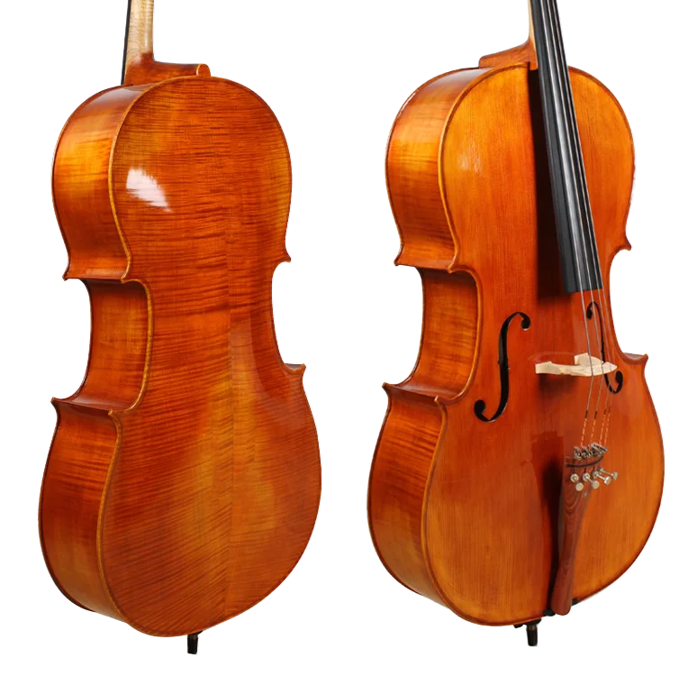 Golden Cello Literally Sets