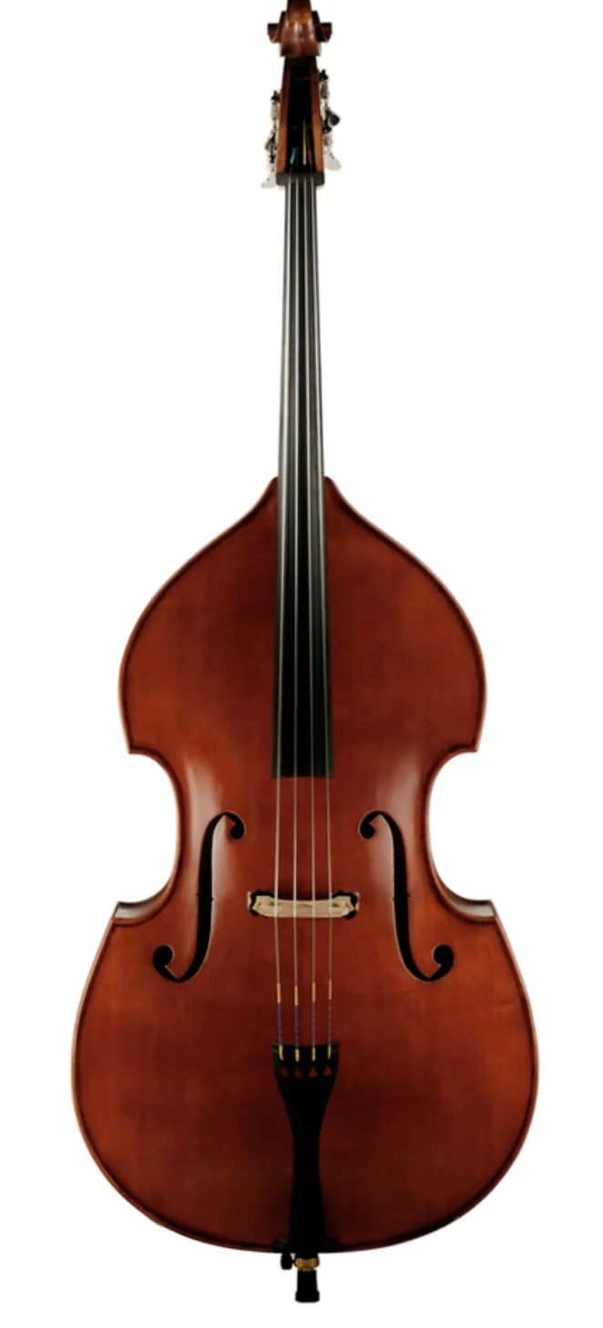 Kontrabass mit Furnier